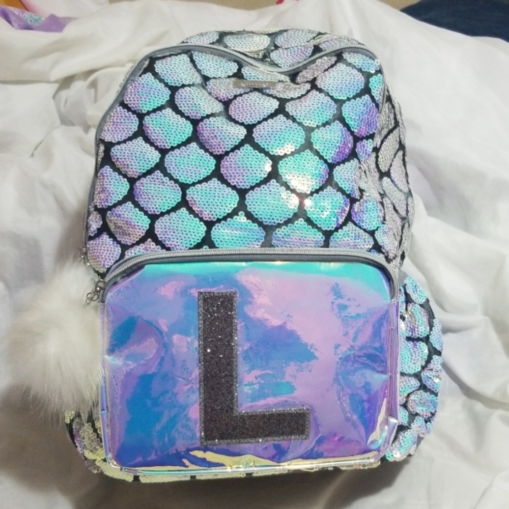 Justice Backpack Initial "L"